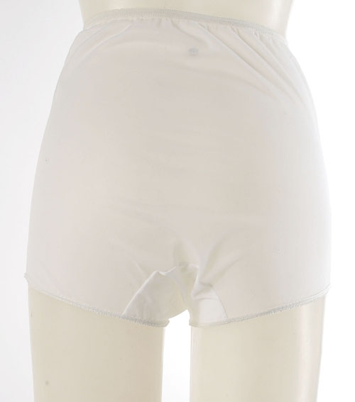 Vintage 50s Sheer White Nylon Tricot Panties Chiffon Double Mushroom Gusset